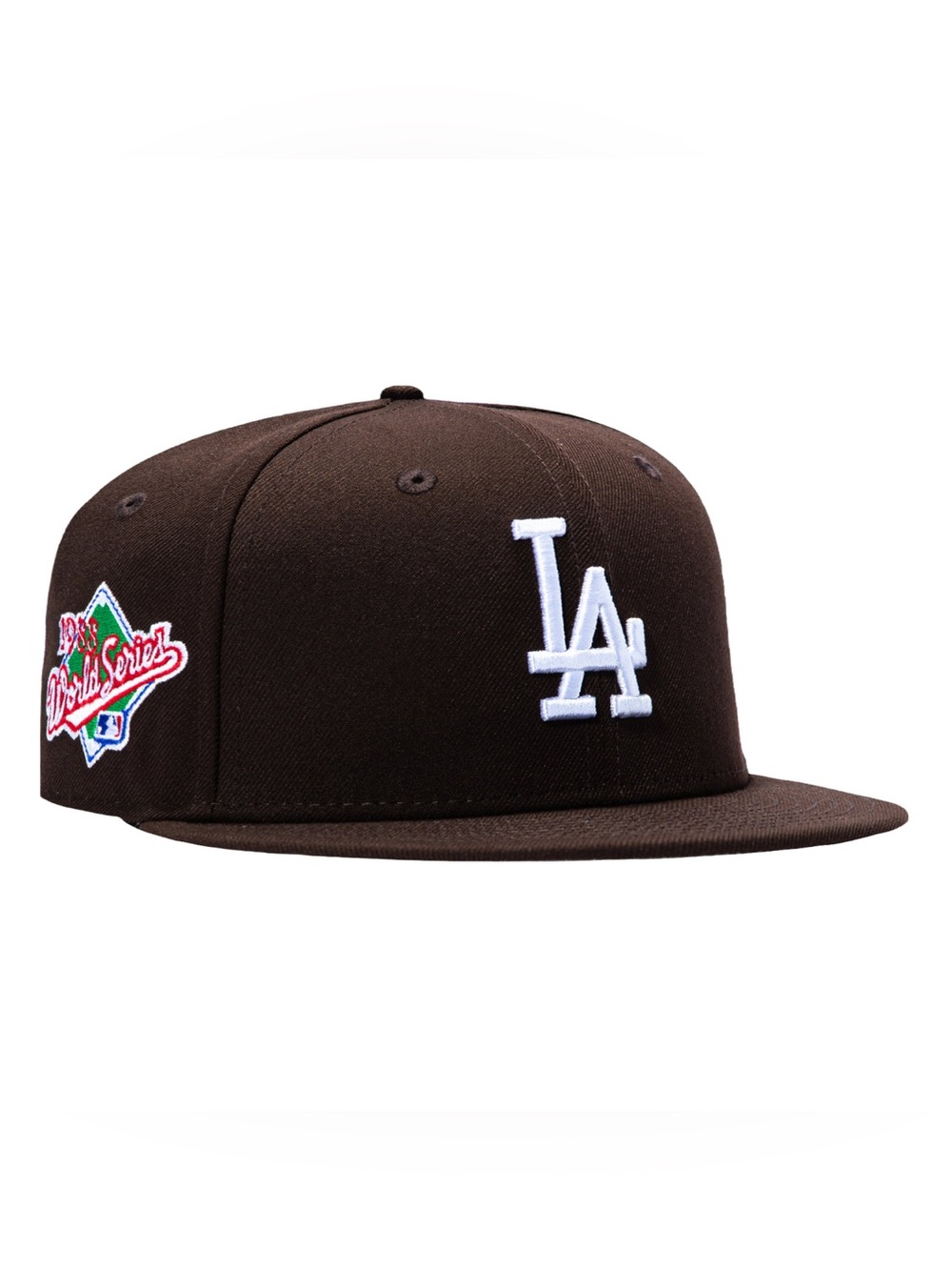 New Era Los Angeles Dodgers Brown 1988 World Series Patch 59Fifty Fitted Hat 7
